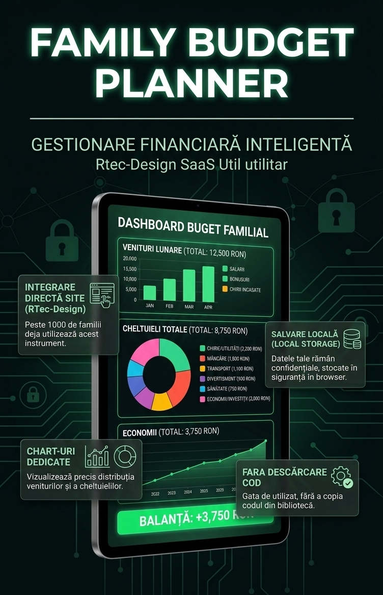 Family Budget Planner: Gestionare Financiară Inteligentă