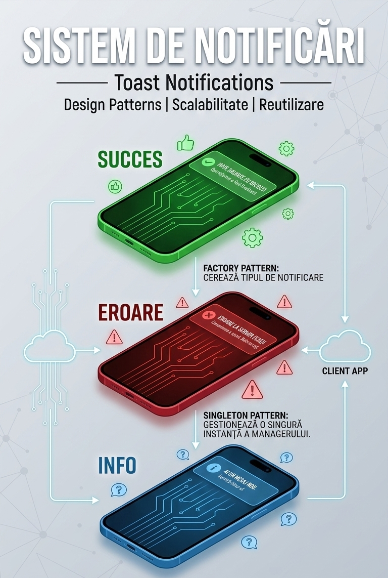 Sistem de Notificări (Toast Notifications)